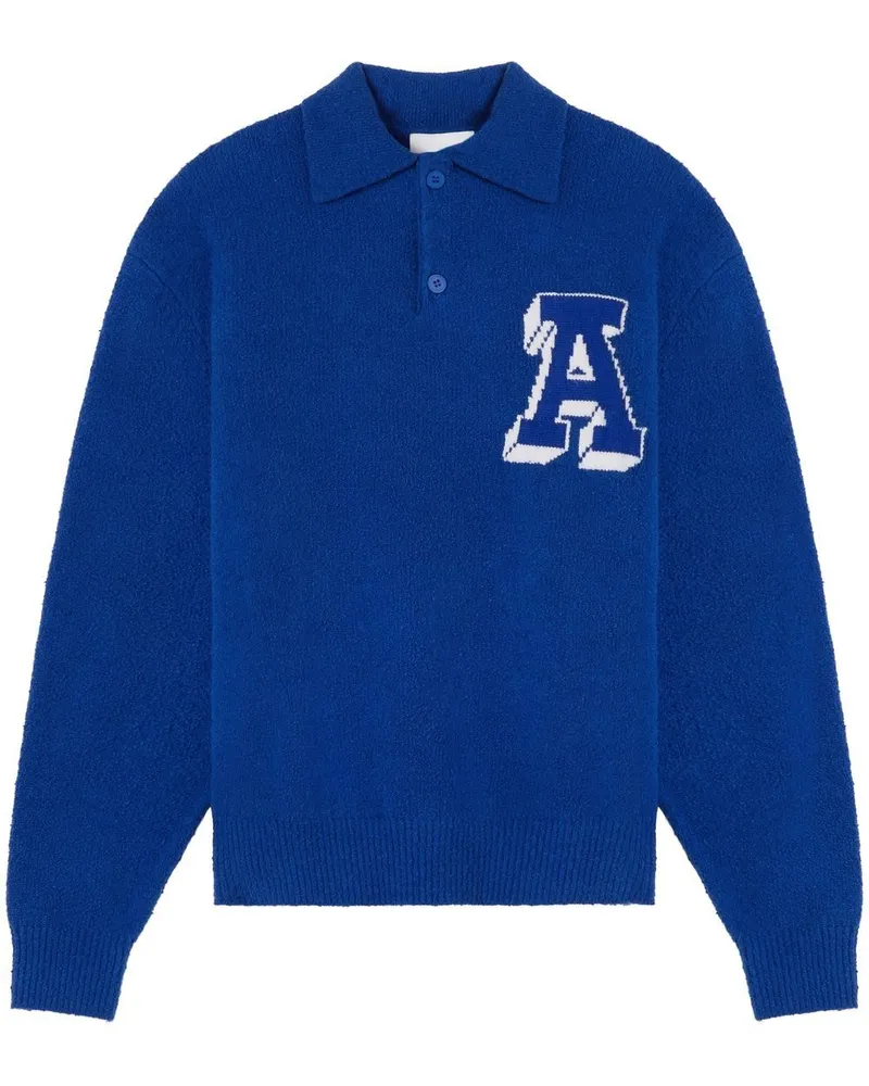 Axel Arigato Team Pullover mit Polokragen - Blau Blau
