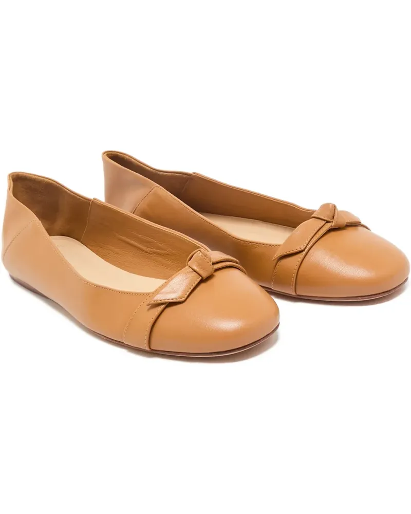 Alexandre Birman Ballerinas mit Schleifendetail - Braun Braun