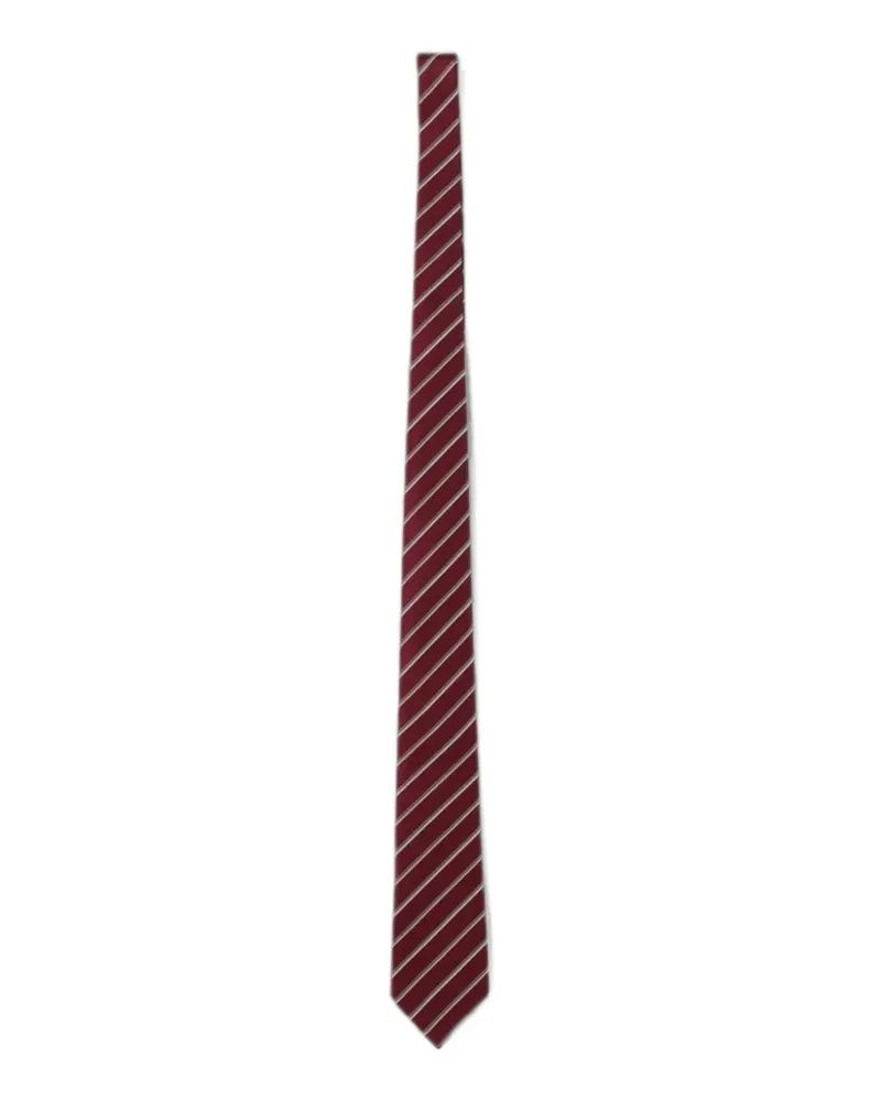 Emporio Armani striped silk tie - Rot Rot