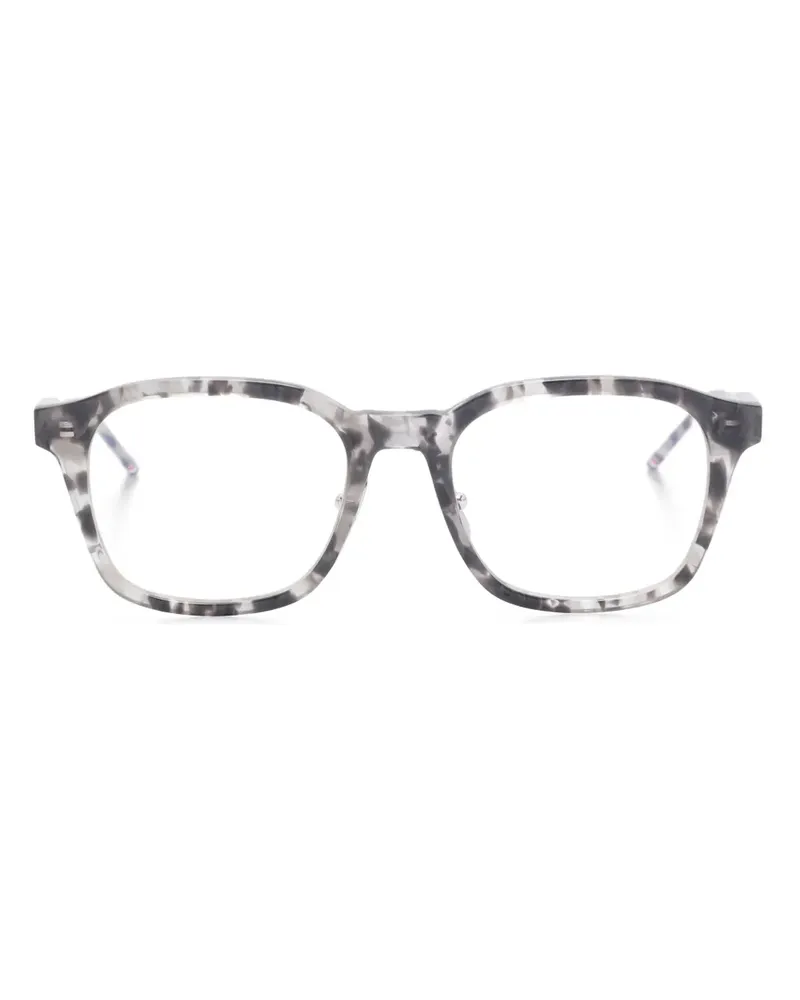 Thom Browne Brille mit eckigem Gestell - Grau Grau