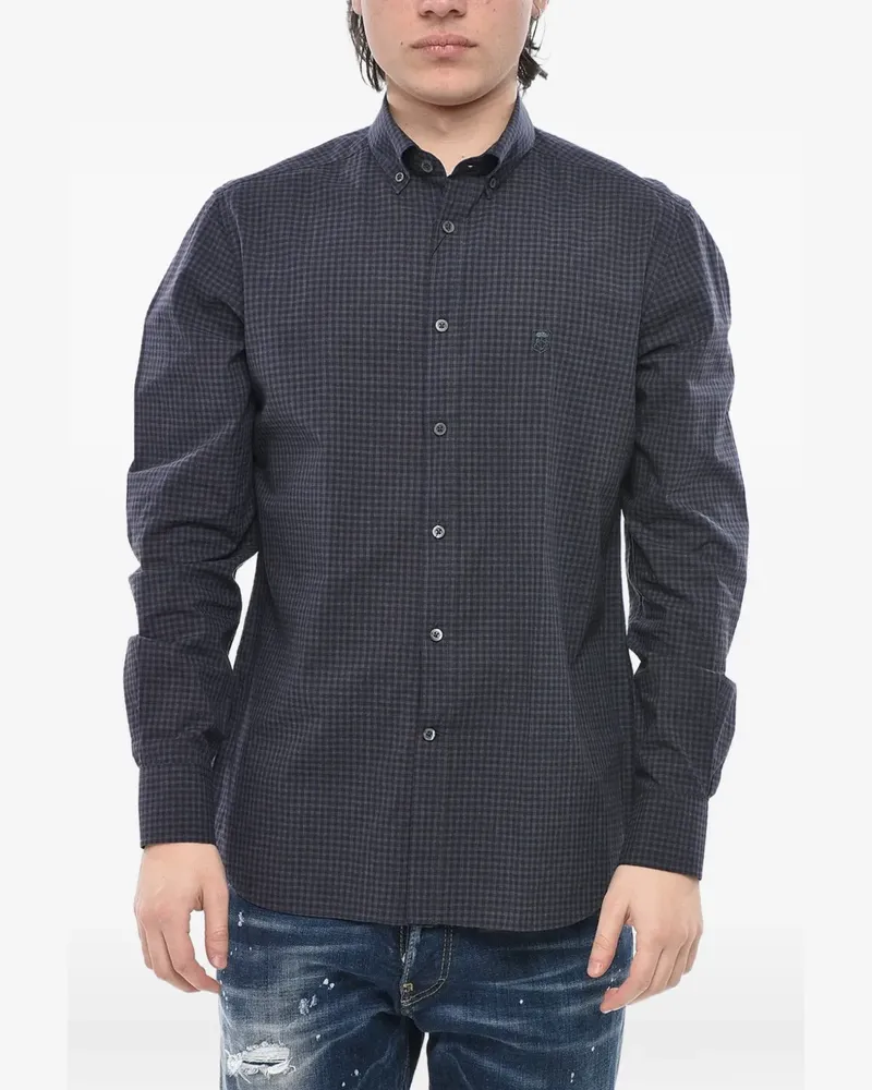 Corneliani Kariertes Hemd - Blau Blau
