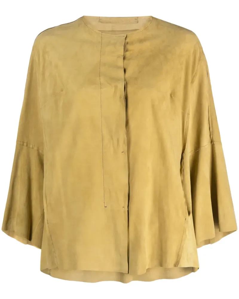 Salvatore Santoro Bluse aus Wildleder - Gelb Gelb