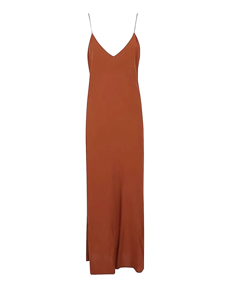 Alberto Biani spaghetti-strap bias-cut dress - Braun Braun