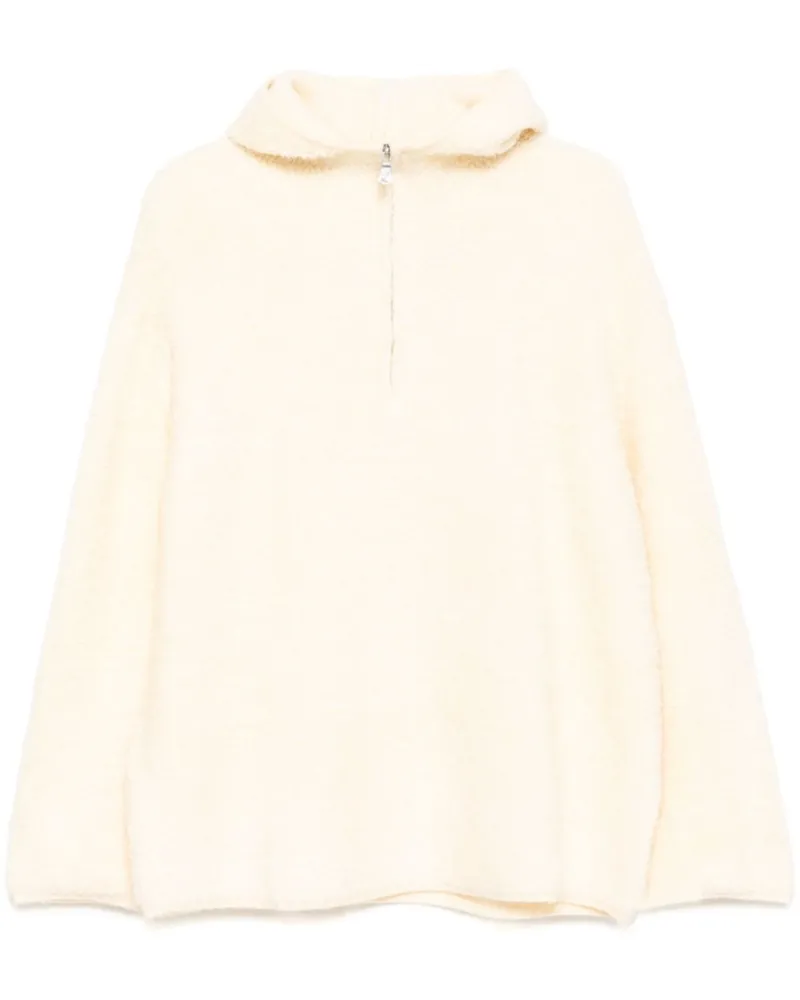 b+ab Klassischer Hoodie - Weiß Weiß