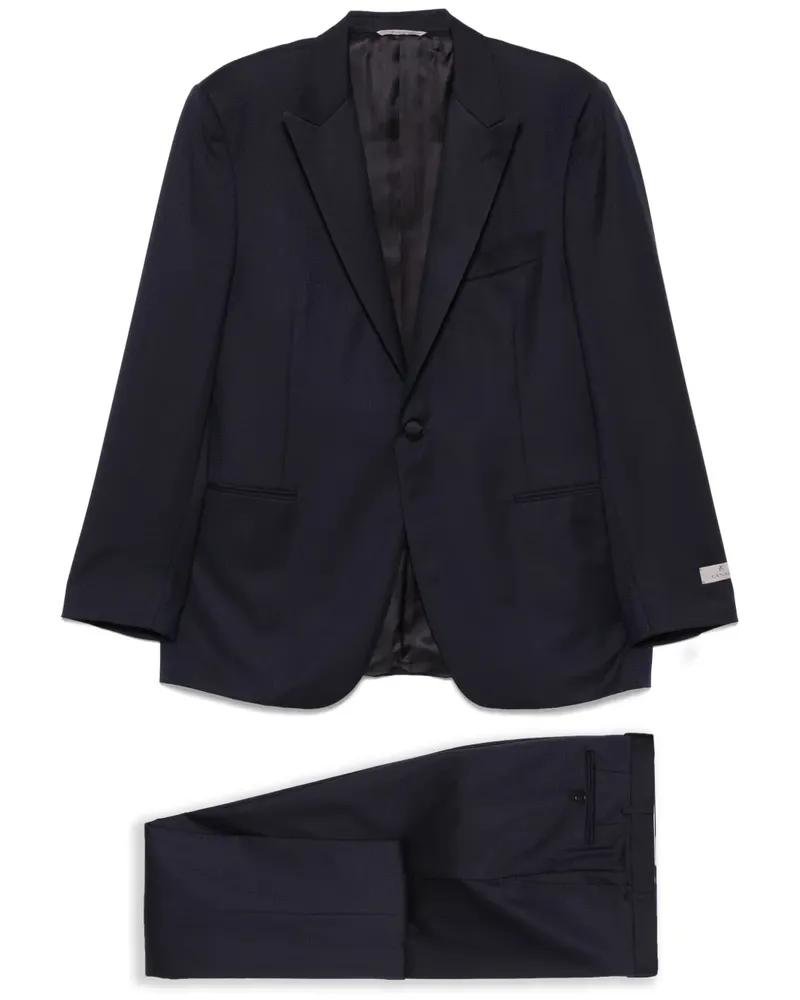 Canali Einreihiger Anzug - Blau Blau