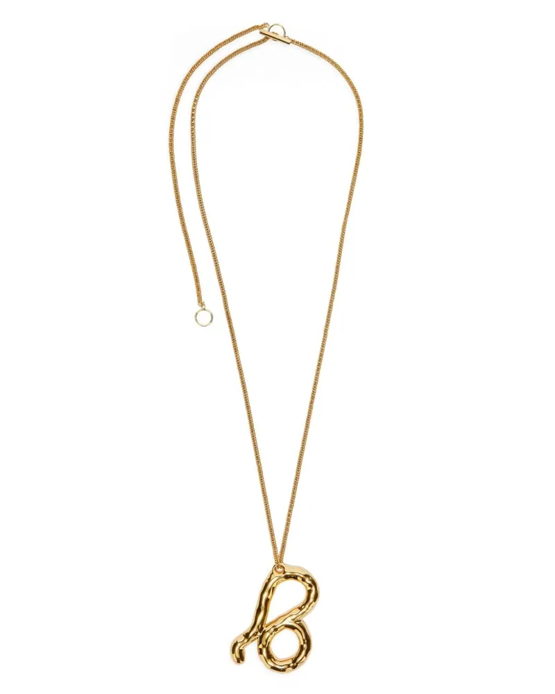 Jil Sander Halskette mit Sternzeichen-Anhänger - Gold Gold