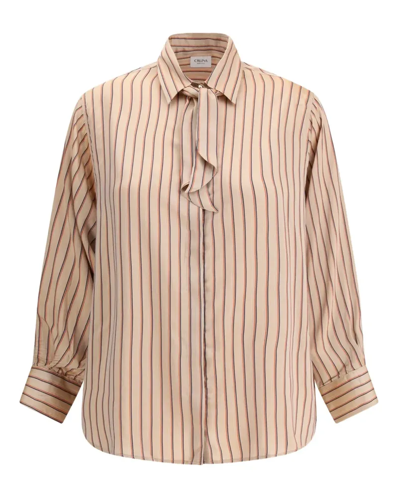 CRUNA tie-fastening striped shirt - Rosa Rosa