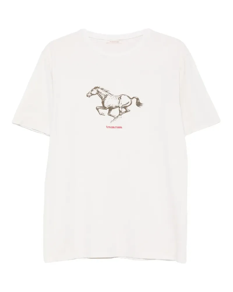 Tramarossa T-Shirt mit Pferde-Print - Nude Nude