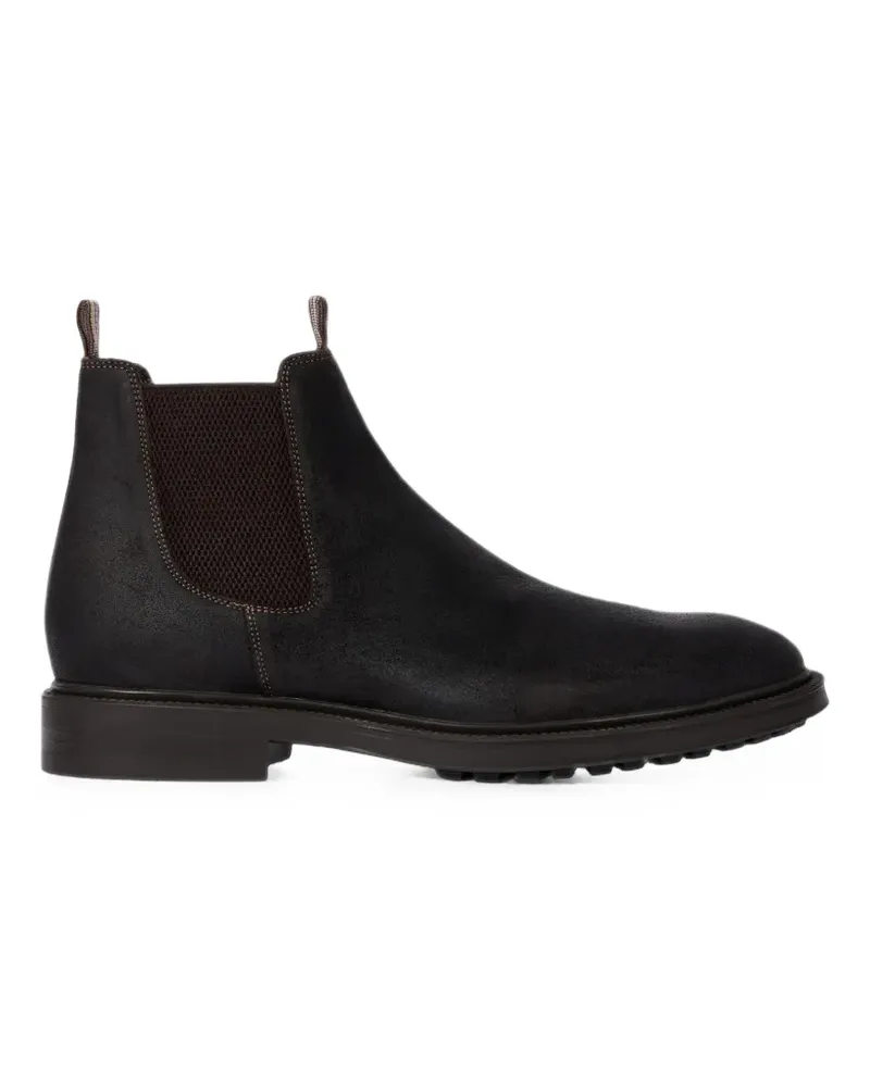 Paul Smith dark brown 'Sidney' Chelsea boots - Braun Braun
