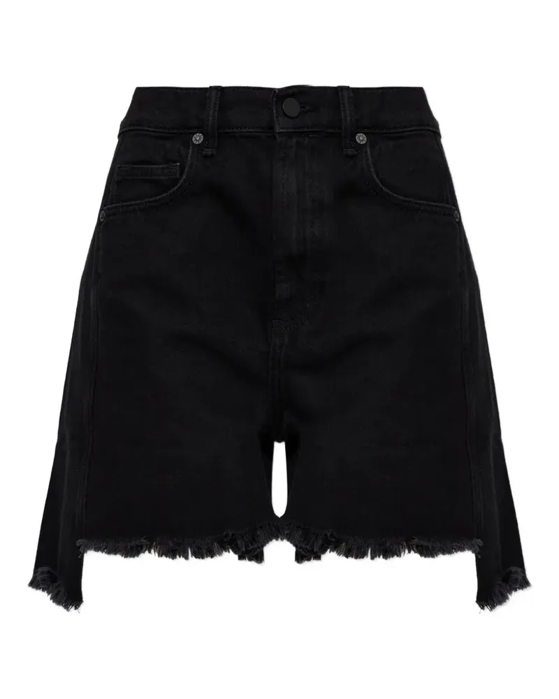 AllSaints Ungesäumte Frankie Shorts - Schwarz Schwarz