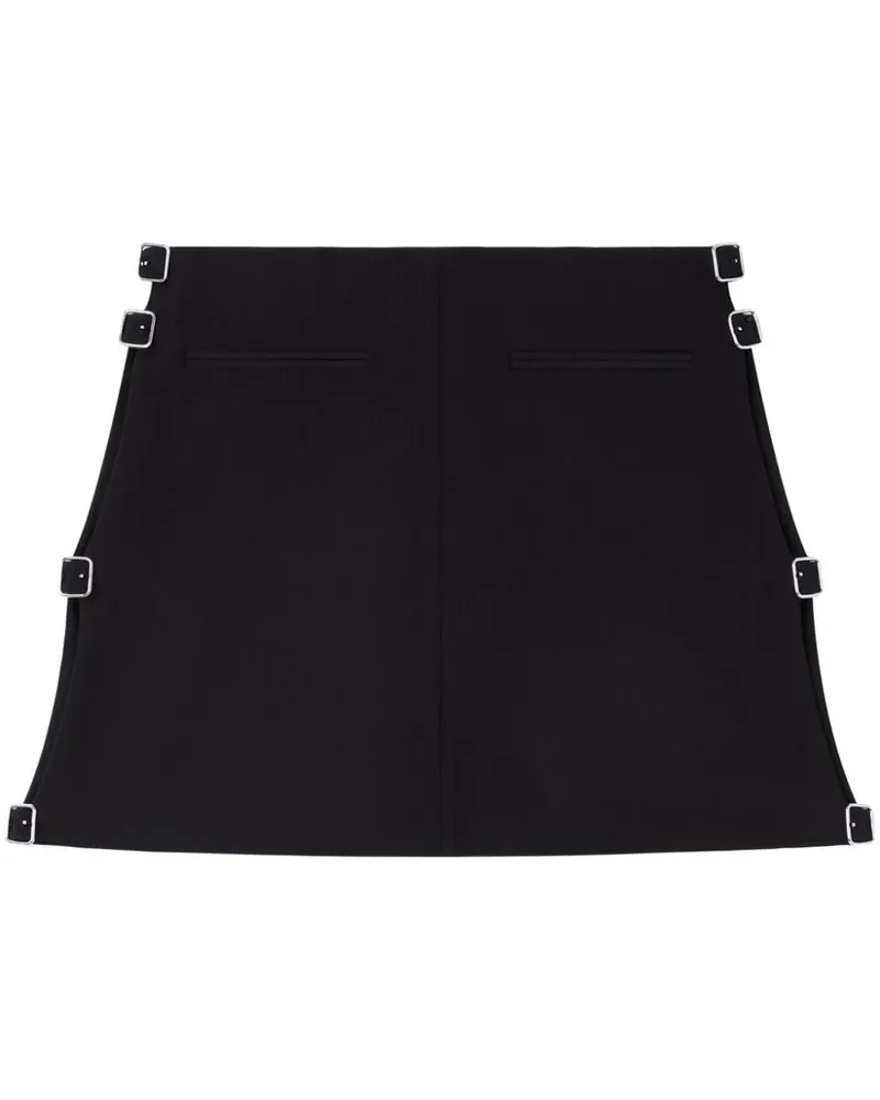 Courrèges Minirock mit Schnalle - Schwarz Schwarz
