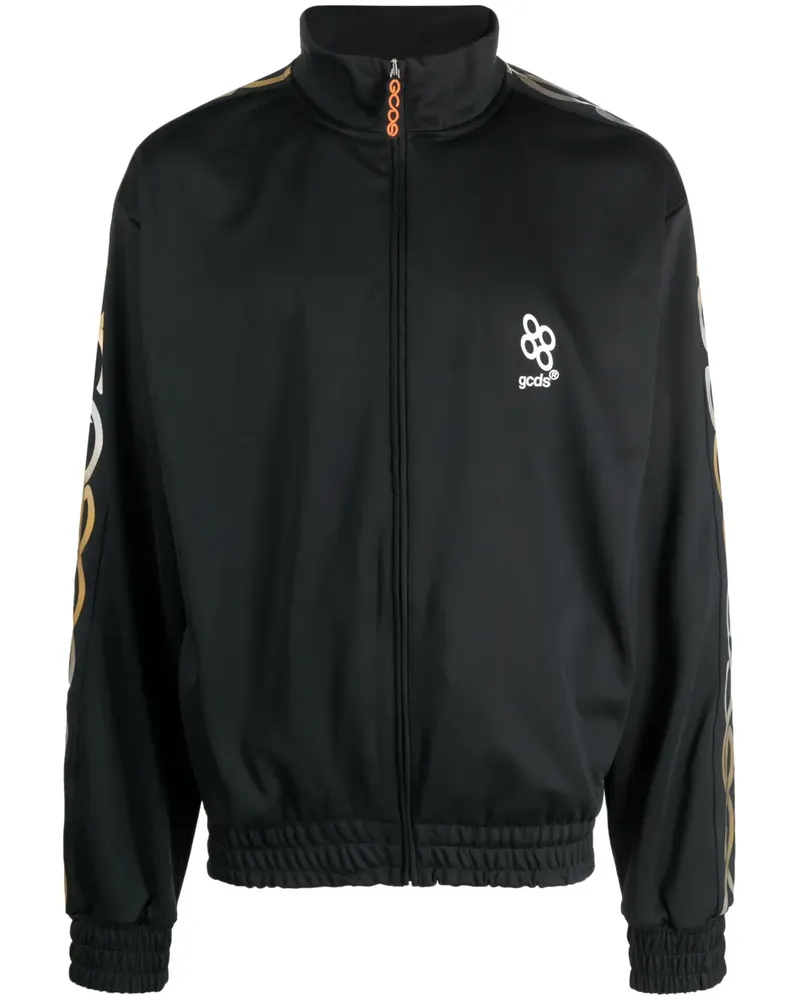 GCDS Sweatshirt mit reflektierendem Print - Schwarz Schwarz