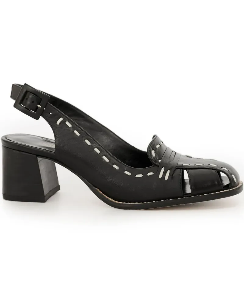 Sarah Chofakian Charmont Slingback-Pumps 45mm - Schwarz Schwarz
