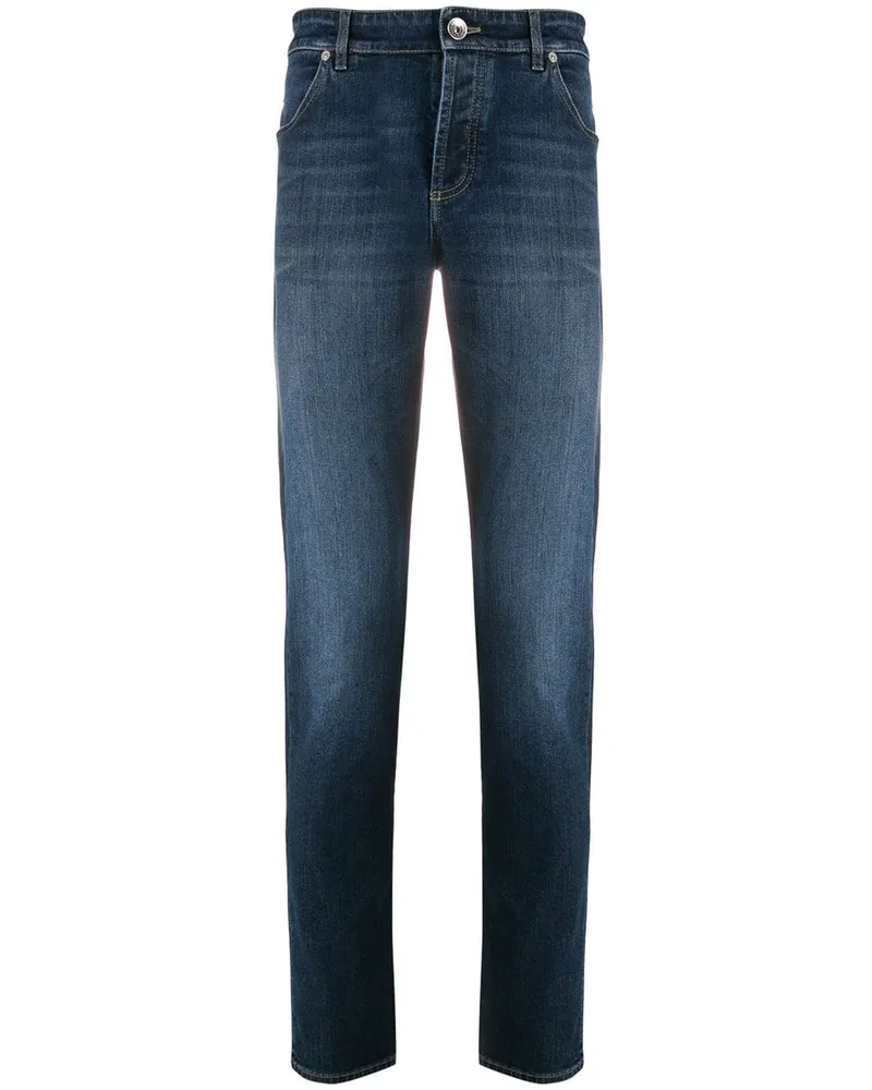 Brunello Cucinelli Jeans mit schmalem Schnitt - Blau Blau
