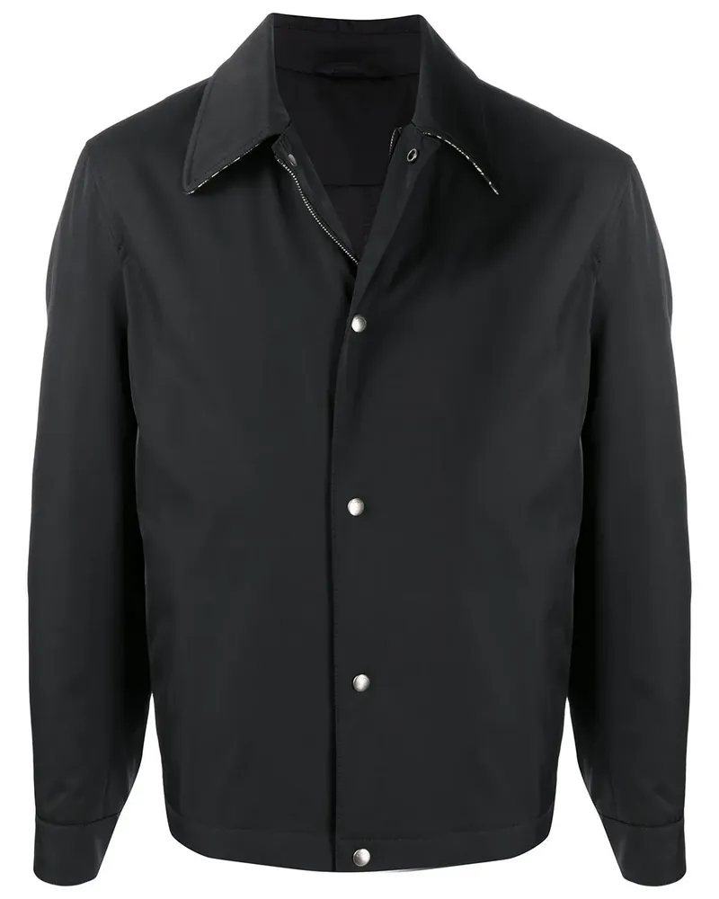 Ferragamo Jacke mit Kontrastkragen - Schwarz Schwarz