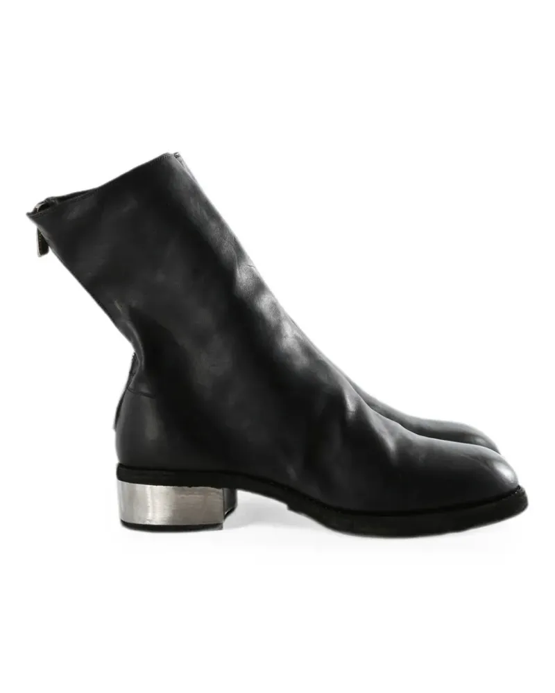 GUIDI Stiefeletten mit Reißverschluss - Schwarz Schwarz