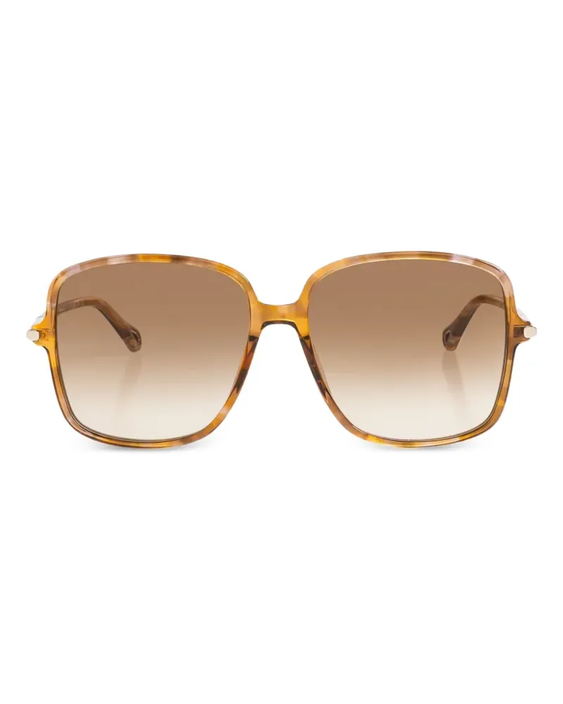 Chloé Sonnenbrille mit Oversized-Gestell - Braun Braun