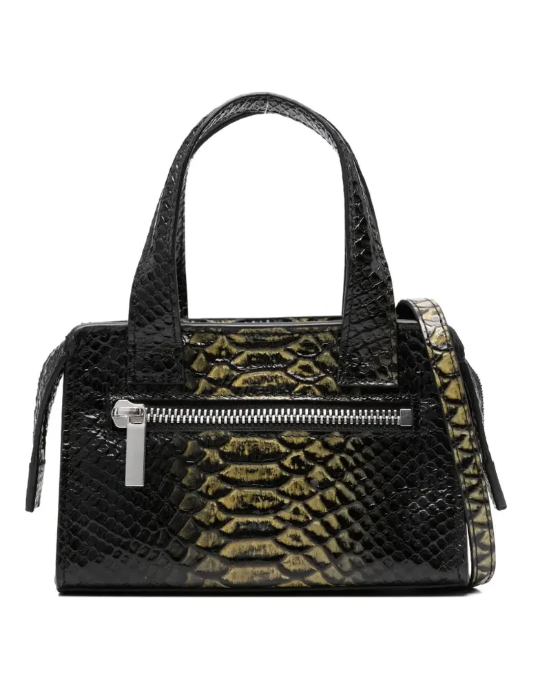 Sapio Mini Pitone Tote Bag - Schwarz Schwarz