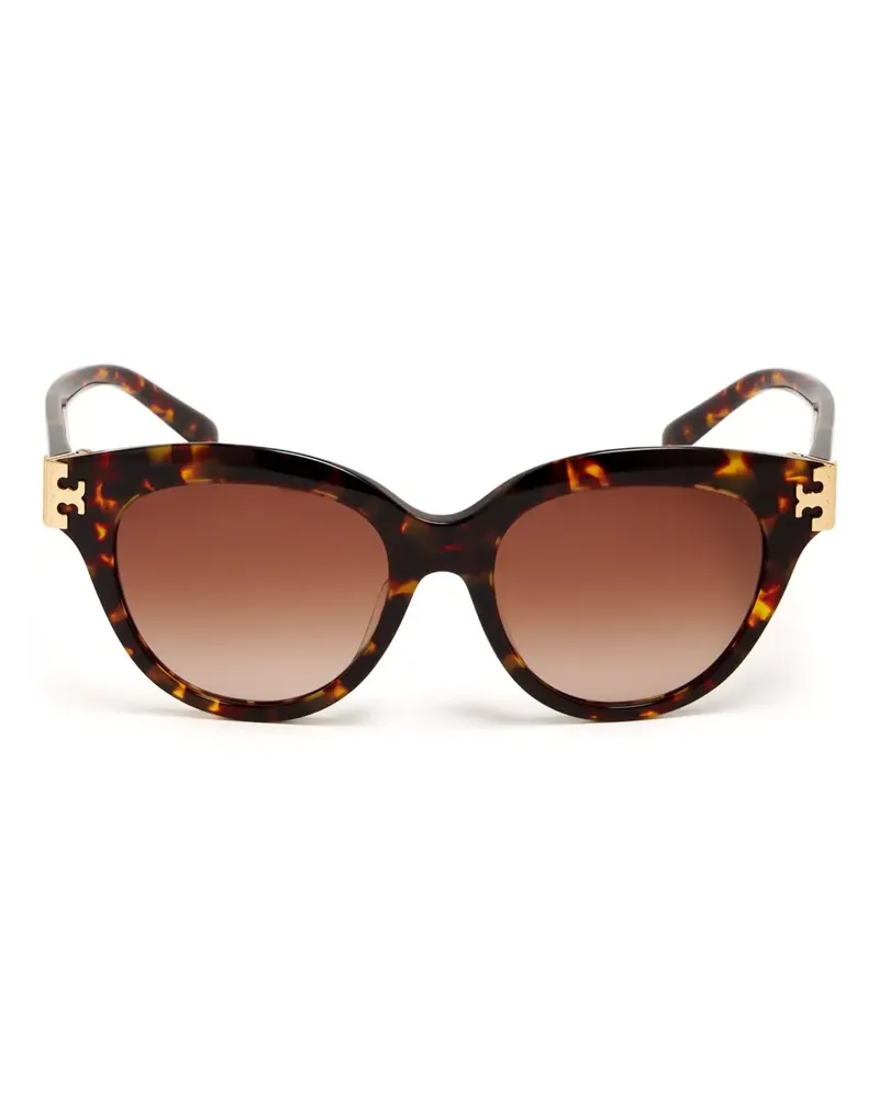 Tory Burch Sonnenbrille in Schildpattoptik - Braun Braun