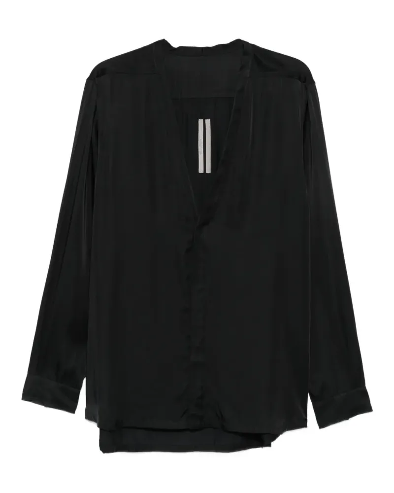 Rick Owens Larry Bluse mit V-Ausschnitt - Schwarz Schwarz