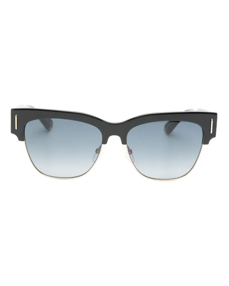 Moschino browline-frame sunglasses - Schwarz Schwarz