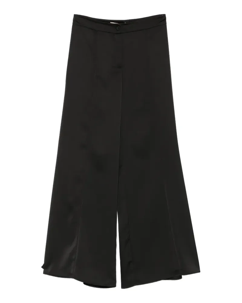 Pennyblack satin-finish palazzo pants - Schwarz Schwarz