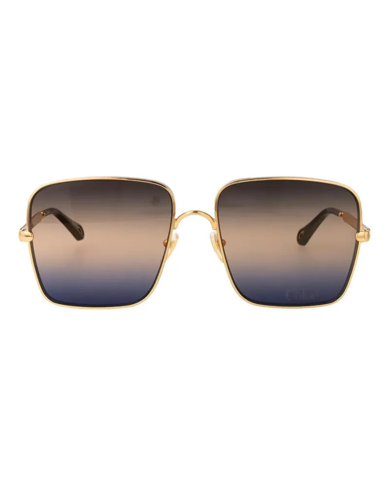 Chloé Aly square-frame sunglasses - Gold Gold