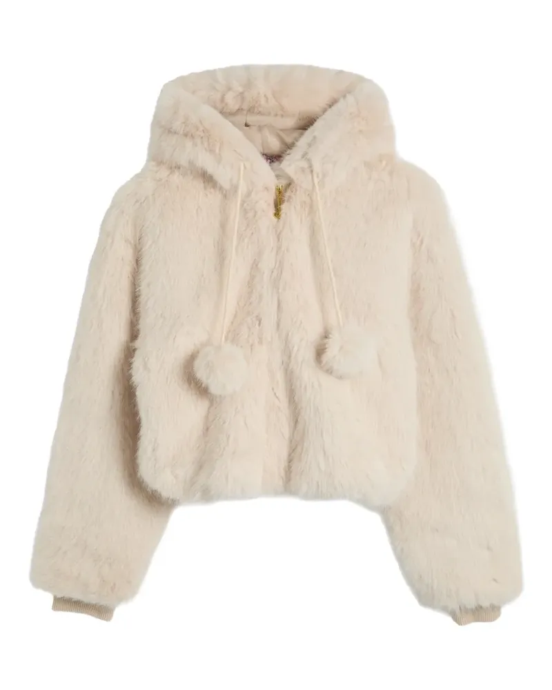 Juicy Couture Kapuzenjacke aus Faux Fur - Nude Nude