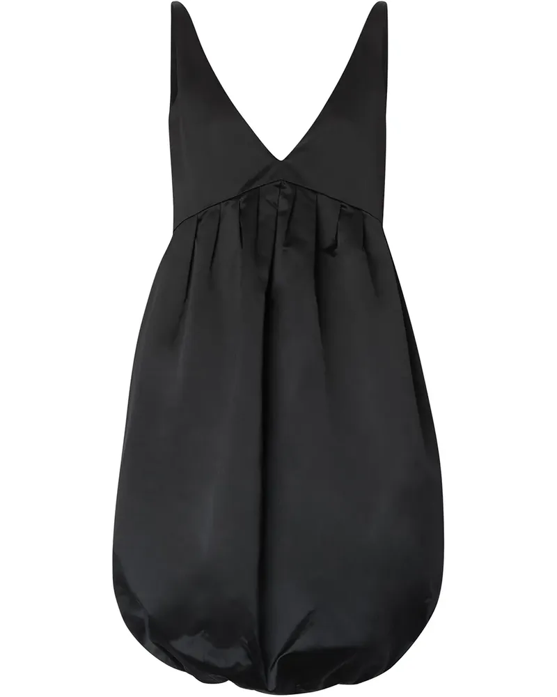 Burberry Kleid in Satinoptik - Schwarz Schwarz