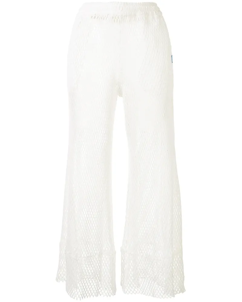 MIHARAYASUHIRO Ausgestellte Netzhose - Weiß Weiß
