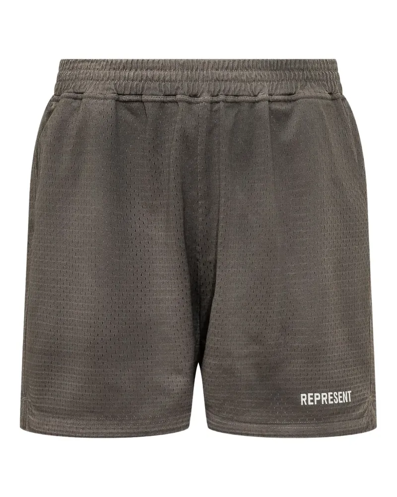 REPRESENT washed mesh shorts - Grau Grau