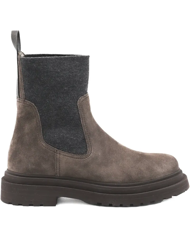 Brunello Cucinelli Chelsea-Boots aus Wildleder - Braun Braun