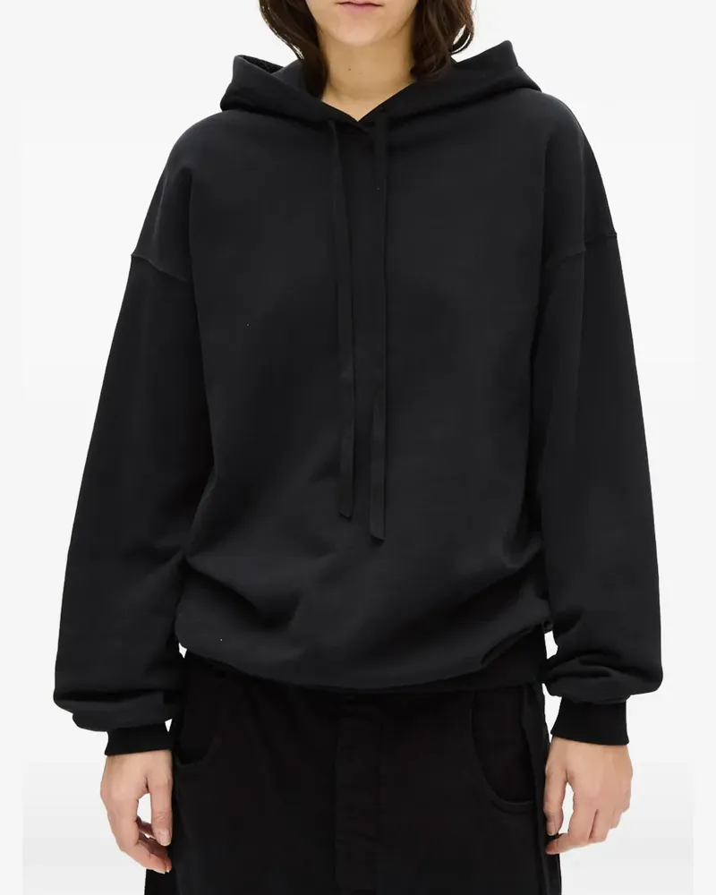 Ann Demeulemeester Cara Hoodie mit Kordelzug - Schwarz Schwarz