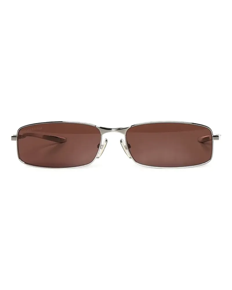 Balenciaga rectangle-frame sunglasses - Silber Silber