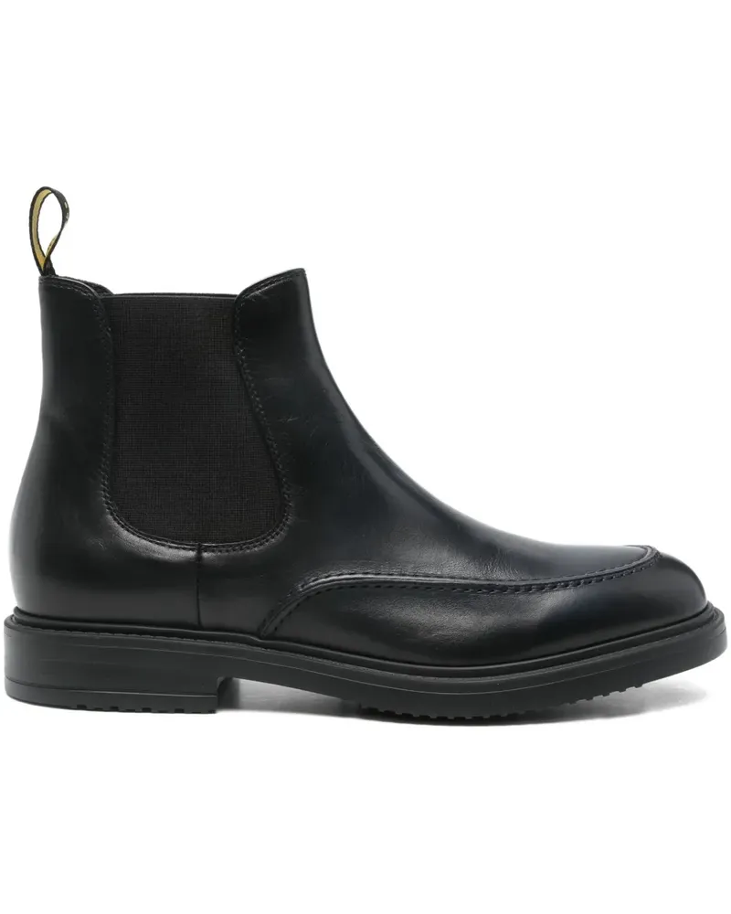 Doucal´s panelled leather boots - Schwarz Schwarz