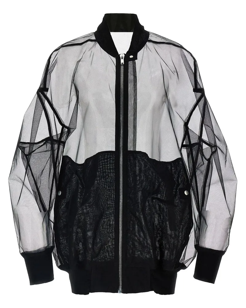 Rick Owens Jumbo Flight Bomberjacke - Schwarz Schwarz