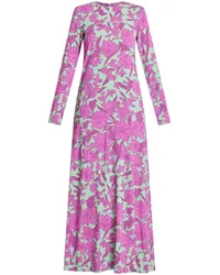 La DoubleJ Swing-Kleid mit Blumen-Print Violett