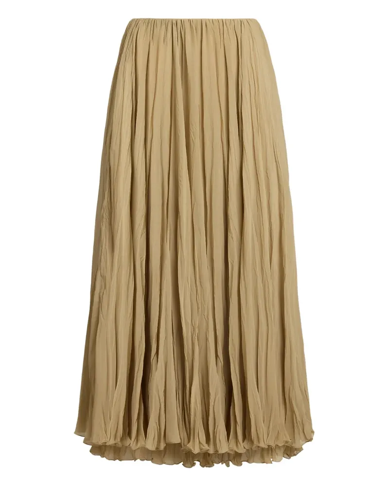 Ralph Lauren Midirock mit Falten - Nude Nude