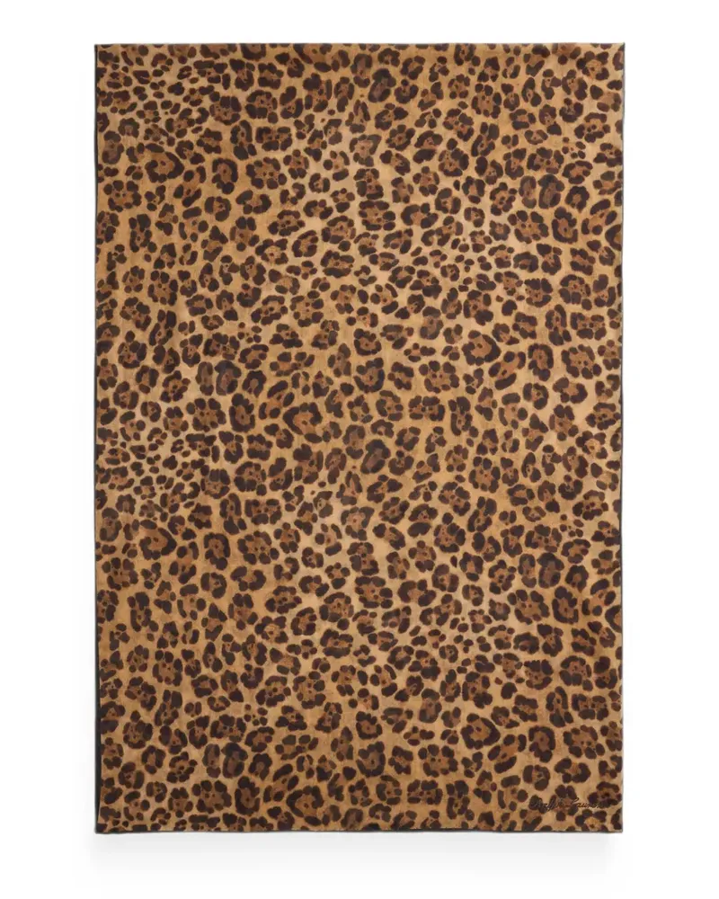 Ralph Lauren Schal mit Leopardenmuster - Nude Nude