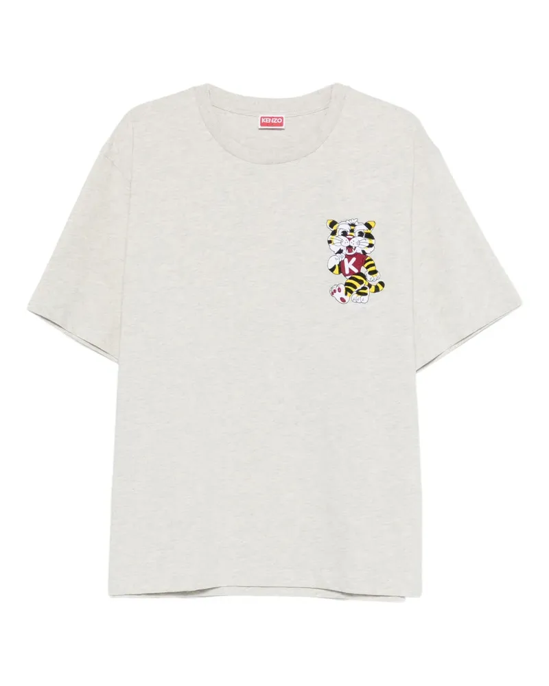 Kenzo T-Shirt mit Stickerei - Grau Grau