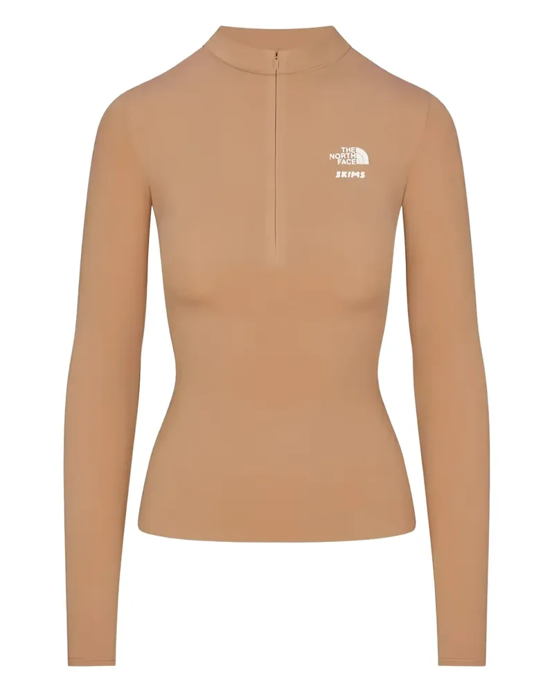 SKIMS x The North Face Refina Langarmshirt - Nude Nude
