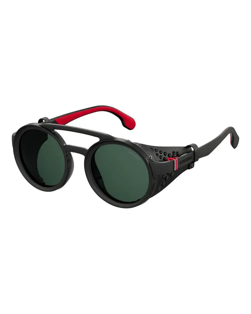 Carrera double-bridge round-frame sunglasses - Schwarz Schwarz