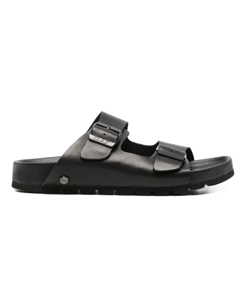 Cult buckle-fastening leather sandals - Schwarz Schwarz