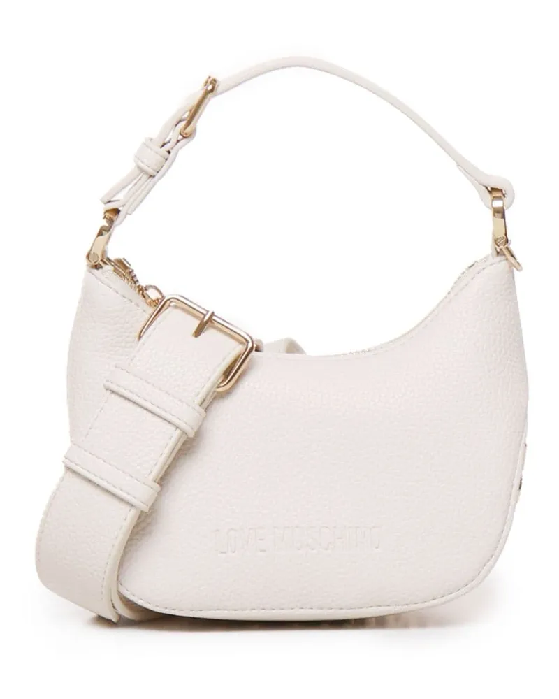 Moschino Mini Handtasche mit Logo - Weiß Weiß