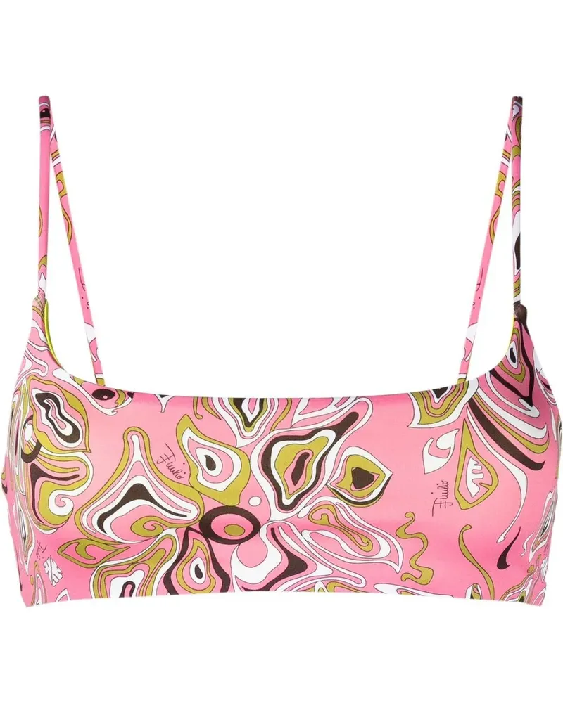 Emilio Pucci Bandeau-Bikinioberteil - Rosa Rosa