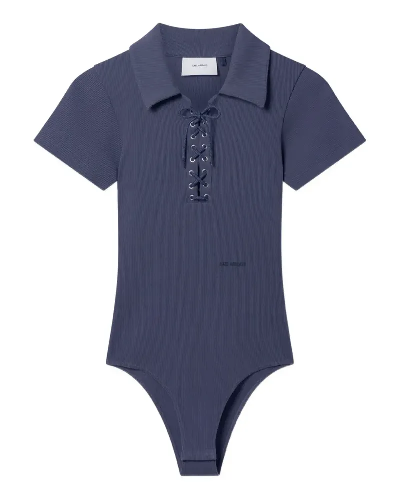 Axel Arigato Gerippter Body mit Schnürung - Blau Blau