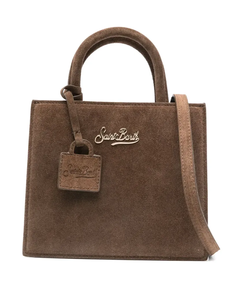 MC2 Saint Barth mini Shop suede tote bag - Braun Braun