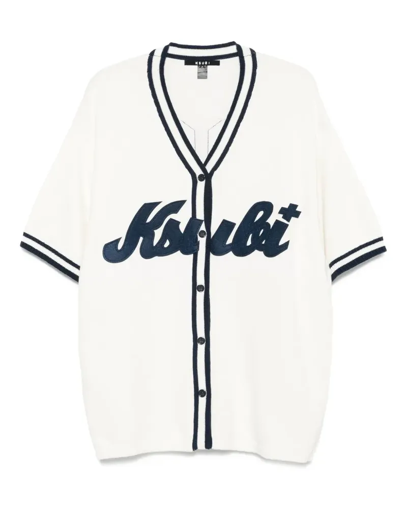 ksubi Gestrickter Baseball-Cardigan - Weiß Weiß