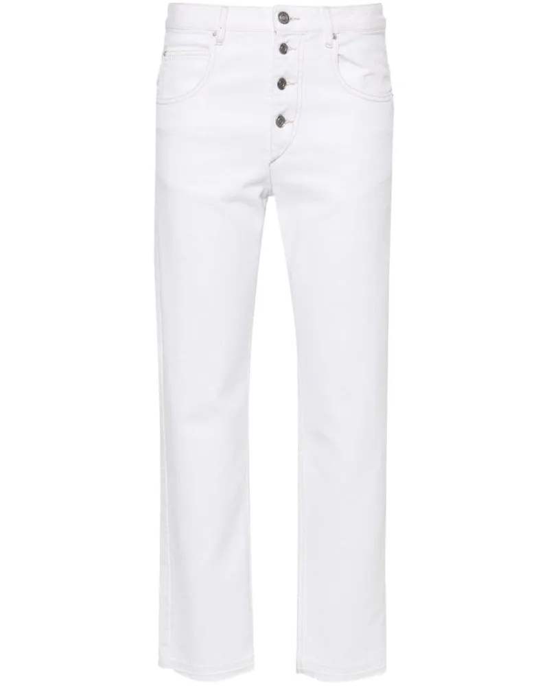 Isabel Marant Schmale Jemina Cropped-Jeans - Weiß Weiß