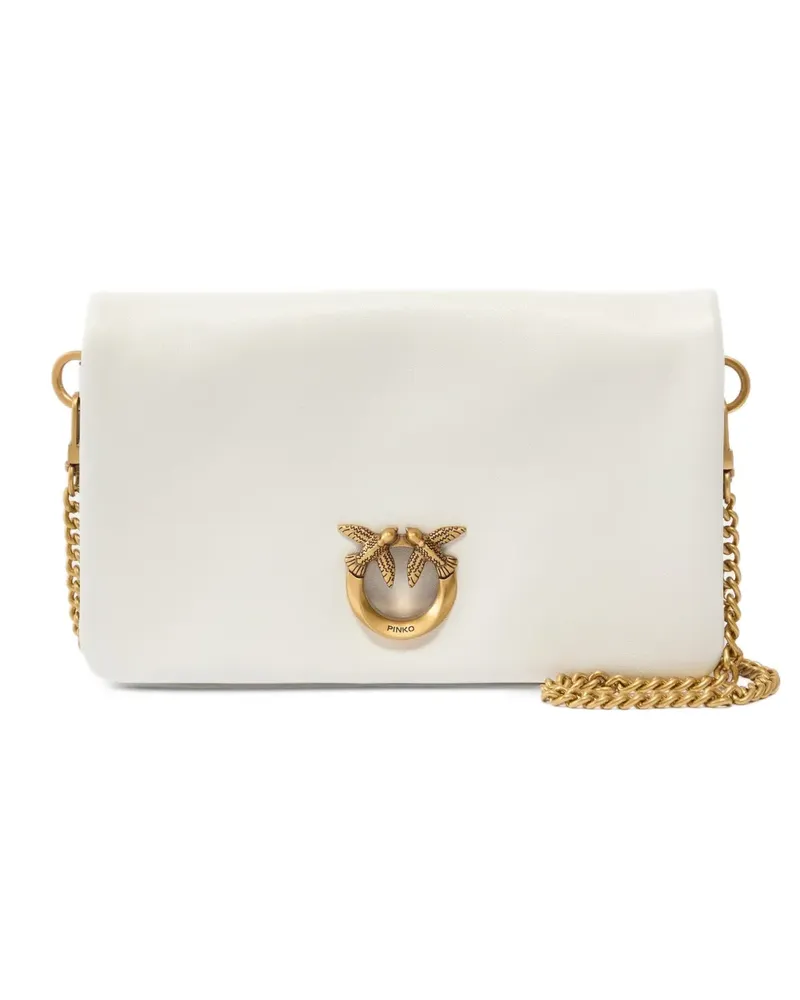 Pinko Love Birds Schultertasche - Weiß Weiß